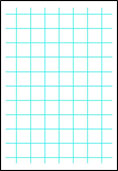 Image 1 of 4. Image of large grid graph paper with blue grid lines.